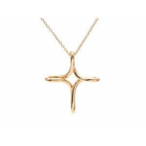Tiffany Infinity Cross Necklace Yellow Gold